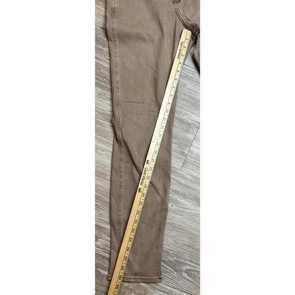 Hollister Women's Curvy High Rise Mom Jeans Size 5L Brown Denim Long 27x29 - Picture 4 of 9